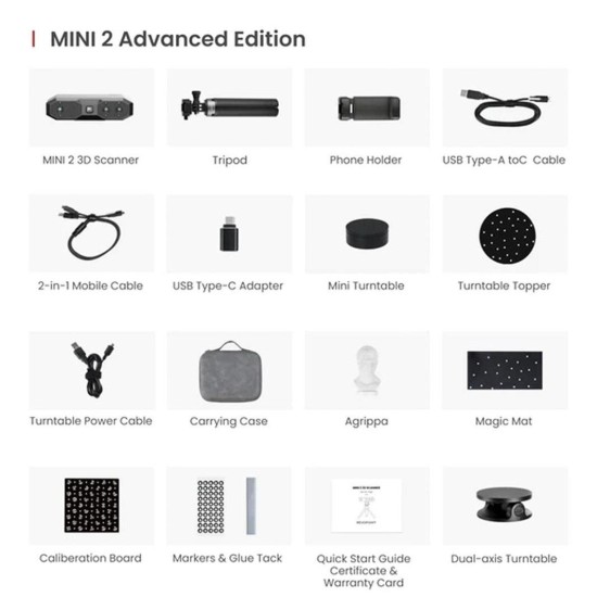 Revopoint MINI 2 Advanced Edition 3D Scanner